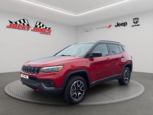 Red 2025 Jeep Compass Trailhawk
