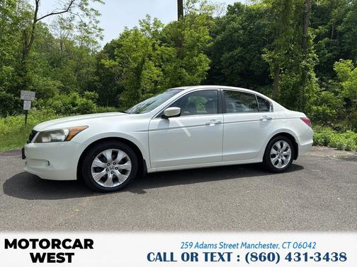 White Diamond Pearl 2010 Honda Accord EX-L