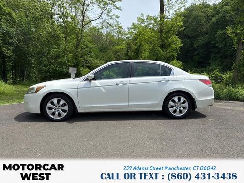 White Diamond Pearl 2010 Honda Accord EX-L