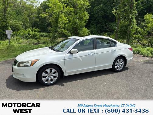 White Diamond Pearl 2010 Honda Accord EX-L