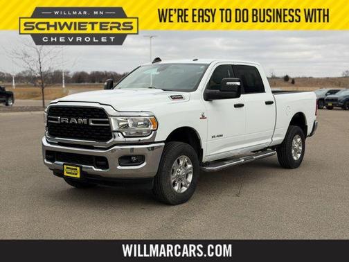 Bright White Clearcoat 2024 RAM 2500 Big Horn Crew Cab 4x4 6'4' Box