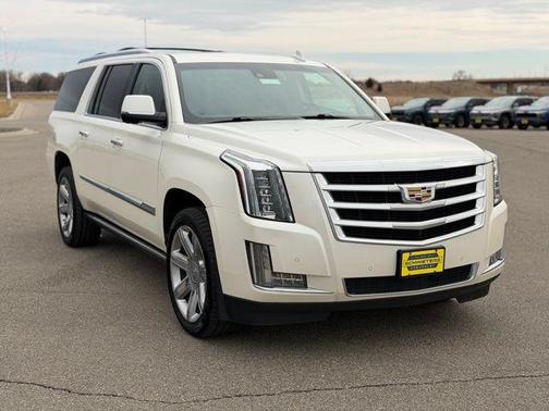 White Diamond Tricoat 2015 Cadillac Escalade ESV Premium