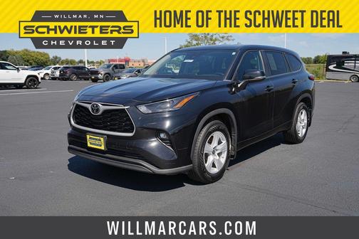 Midnight Black Metallic 2023 Toyota Highlander LE