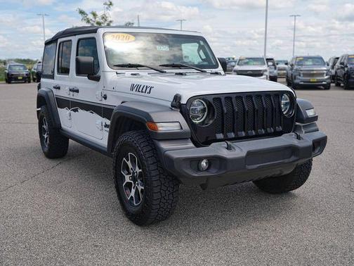 Bright White Clearcoat 2020 Jeep Wrangler Unlimited Willys 4x4