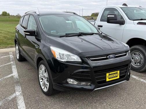 White Platinum Metallic Tri-Coat 2015 Ford Escape Titanium