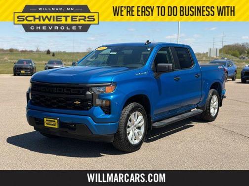 Glacier Blue Metallic 2023 Chevrolet Silverado 1500 Custom