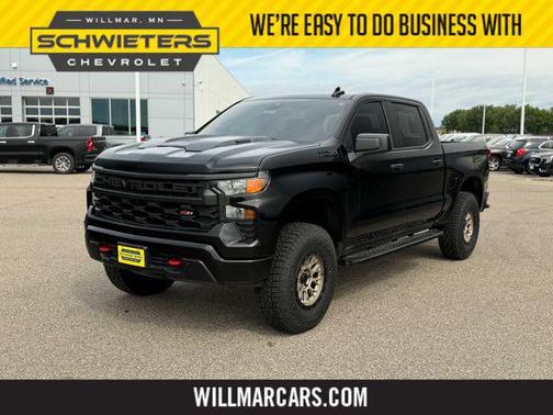 Black 2025 Chevrolet Silverado 1500 Custom Trail Boss