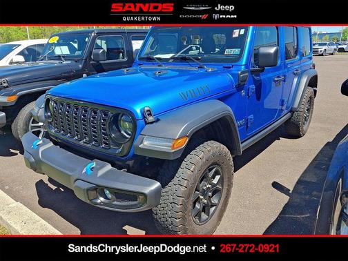 Hydro Blue Pearl 2024 Jeep Wrangler 4xe Sport
