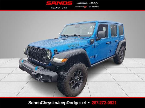 Hydro Blue Pearl 2024 Jeep Wrangler 4xe Sport