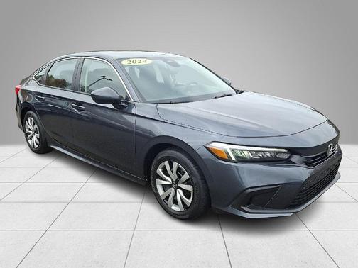 Sonic Gray Pearl 2024 Honda Civic LX
