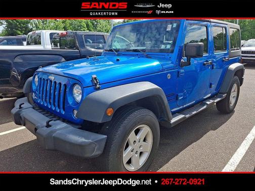 Hydro Blue Pearl 2016 Jeep Wrangler Unlimited Sport