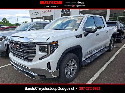 White Frost Tri-Coat 2024 GMC Sierra 1500 SLT