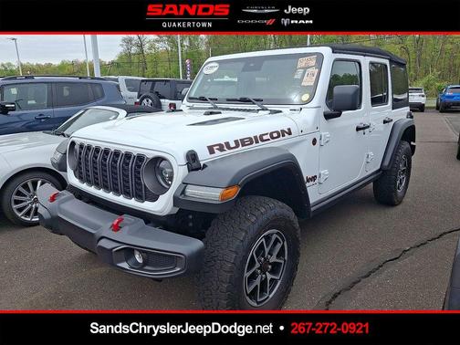 Bright White Clearcoat 2024 Jeep Wrangler Rubicon