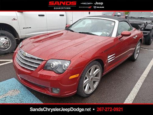 Inferno Red Crystal Pearlcoat / Black Vinyl Top 2008 Chrysler Crossfire Limited