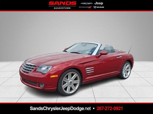 Inferno Red Crystal Pearlcoat / Black Vinyl Top 2008 Chrysler Crossfire Limited