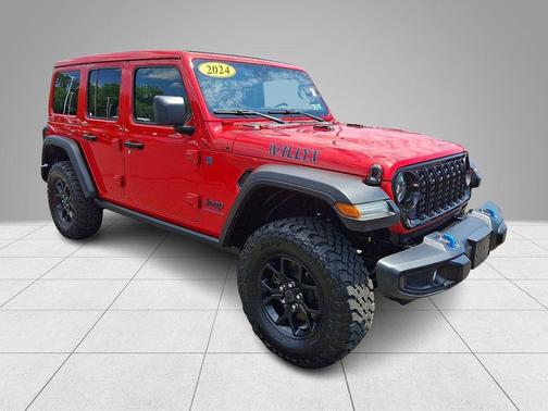 Firecracker Red Clearcoat 2024 Jeep Wrangler 4xe Sport