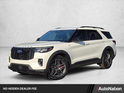 Star White Metallic Tri-Coat 2026 Ford Explorer ST-Line