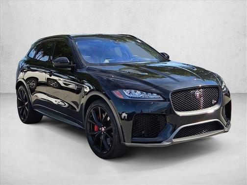 Borealis Black Satin 2020 Jaguar F-PACE SVR P550 AWD Automatic