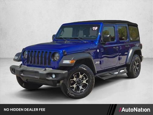 Ocean Blue Metallic Clearcoat 2019 Jeep Wrangler Unlimited Sport