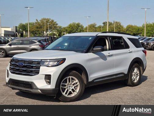 Space White Metallic 2025 Ford Explorer Active