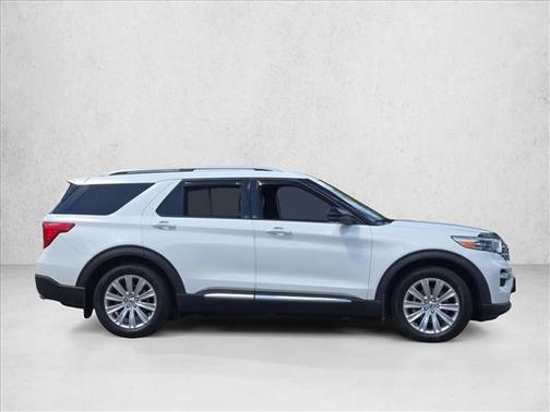Star White Metallic Tri-Coat 2020 Ford Explorer Limited
