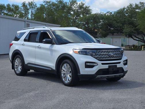 Star White Metallic Tri-Coat 2020 Ford Explorer Limited