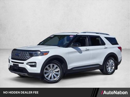 Star White Metallic Tri-Coat 2020 Ford Explorer Limited