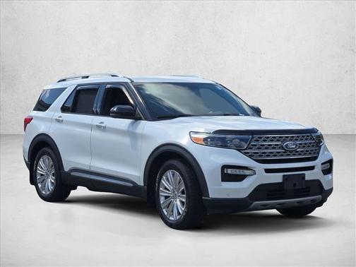 Star White Metallic Tri-Coat 2020 Ford Explorer Limited