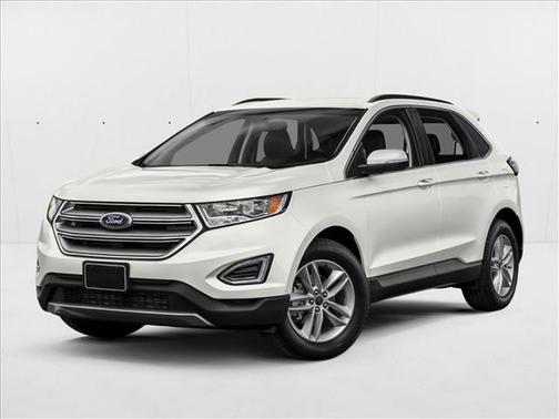 White Platinum Metallic Tri-Coat 2017 Ford Edge Titanium