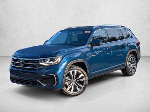 Tourmaline Blue Metallic 2023 Volkswagen Atlas 3.6L SEL Premium