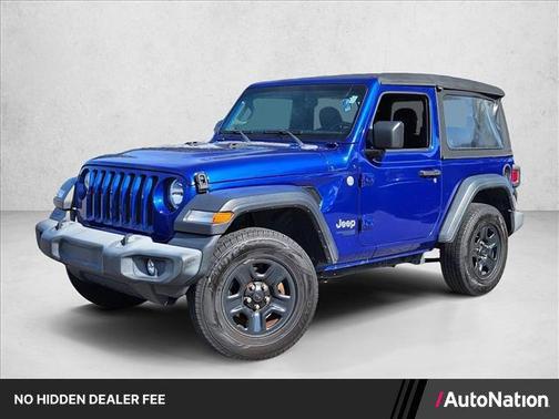 Ocean Blue Metallic Clearcoat 2019 Jeep Wrangler Sport