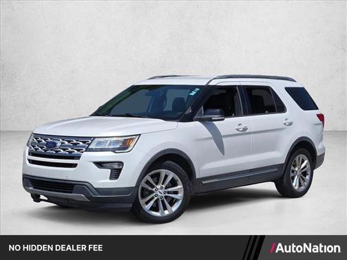 White Platinum Metallic Tri-Coat 2018 Ford Explorer XLT