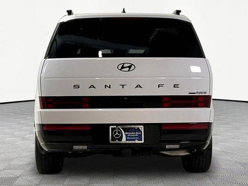 White 2025 Hyundai SANTA FE HEV Calligraphy
