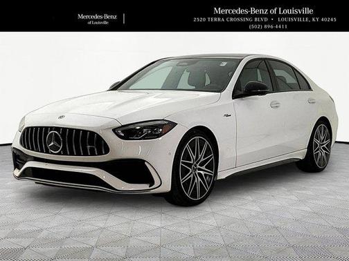 Polar White 2023 Mercedes-Benz AMG C 43 Base 4MATIC