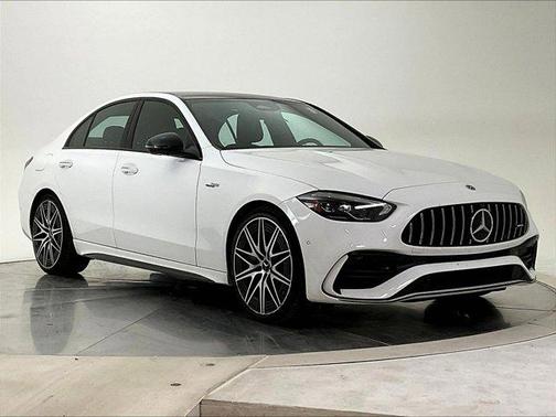 Polar White 2023 Mercedes-Benz AMG C 43 Base 4MATIC