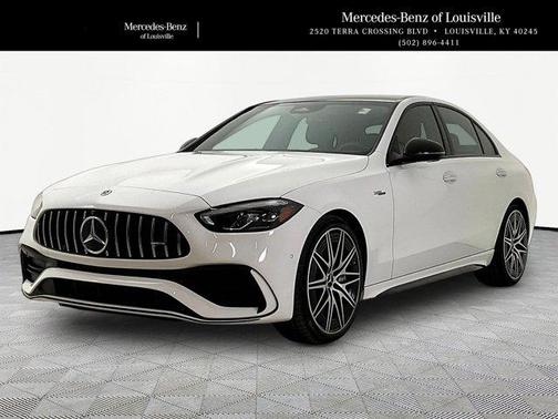 Polar White 2023 Mercedes-Benz AMG C 43 Base 4MATIC