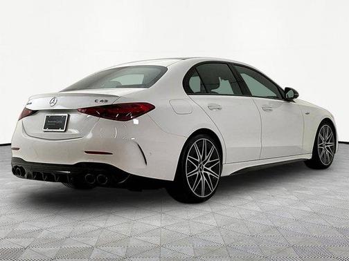 Polar White 2023 Mercedes-Benz AMG C 43 Base 4MATIC