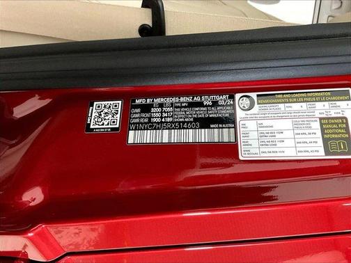 MANUFAKTUR Cardinal Red Metallic 2024 Mercedes-Benz AMG G 63 4MATIC