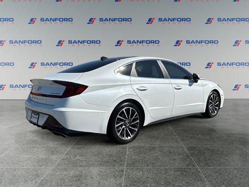 Quartz White 2021 Hyundai SONATA Limited