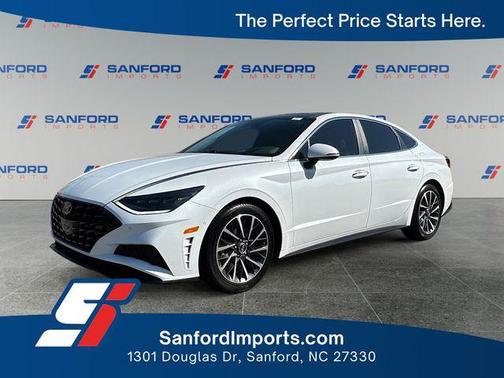 Quartz White 2021 Hyundai SONATA Limited