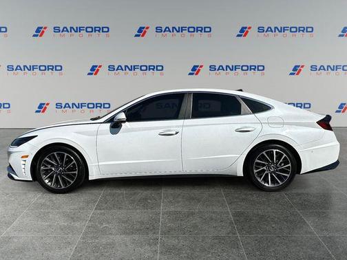 Quartz White 2021 Hyundai SONATA Limited