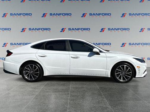 Quartz White 2021 Hyundai SONATA Limited