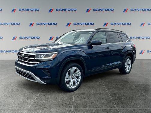 Tourmaline Blue Metallic 2022 Volkswagen Atlas 3.6L SE w/Technology