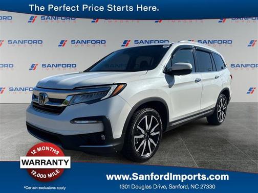 Platinum White Pearl 2020 Honda Pilot AWD Elite