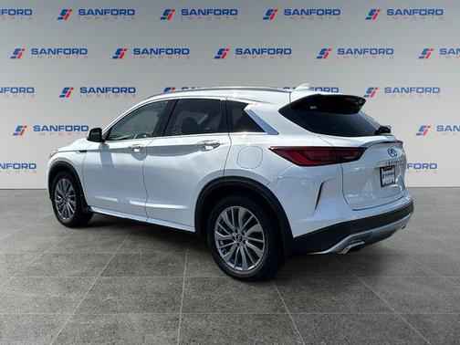 Lunar White 2023 INFINITI QX50 LUXE