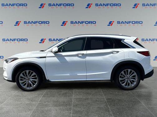 Lunar White 2023 INFINITI QX50 LUXE