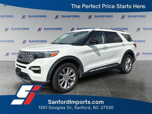 Star White Metallic Tri-Coat 2021 Ford Explorer Limited