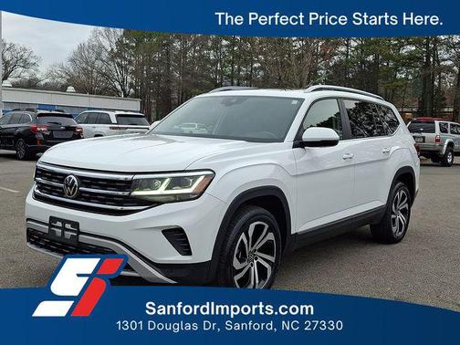 Pure White 2022 Volkswagen Atlas 3.6L SEL