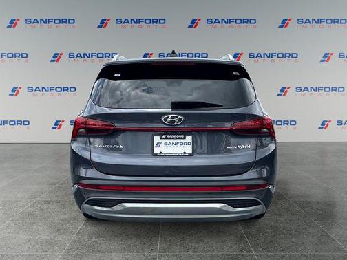Lagoon Blue 2022 Hyundai SANTA FE HEV SEL Premium