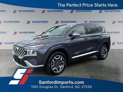 Lagoon Blue 2022 Hyundai SANTA FE HEV SEL Premium
